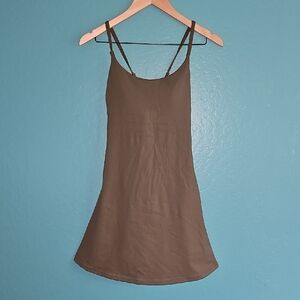 Nicole Miller Sport Olive Green Activewear Dress With Shorts